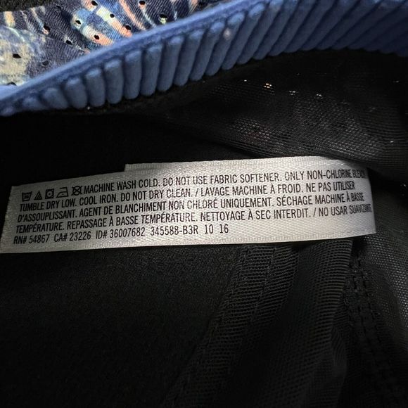 Victoria’s Secret Sport 36D Blue With Firework Graphic Racerback Sports Bra - Picture 13 of 13